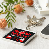 Porte-clés J'aime les gaufres (Côté)