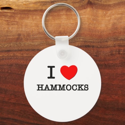 Porte-clés J'aime les hamacs (Recto)