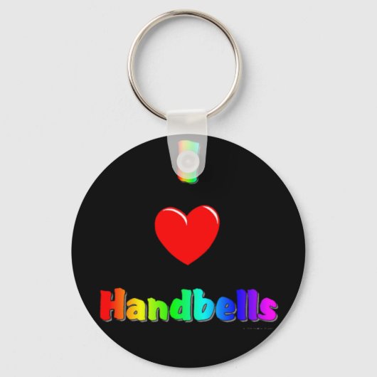 Porte-clés J'aime les handbells (Recto)