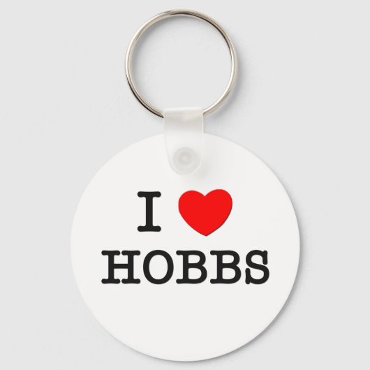 Porte-clés J'aime les hobbs (Recto)