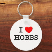 Porte-clés J'aime les hobbs (Recto)