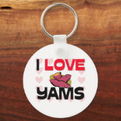 Porte-clés J'aime les ignames (Recto)