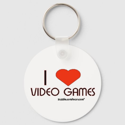 Porte-clés J'aime les jeux vidéo (Recto)