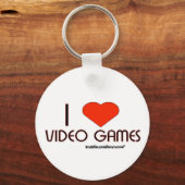 Porte-clés J'aime les jeux vidéo (Recto)