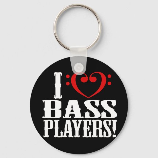 Porte-clés J'Aime Les Joueurs De Basse ! (Recto)