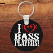 Porte-clés J'Aime Les Joueurs De Basse ! (Recto)