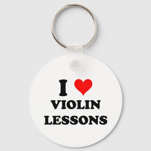 Porte-clés J'aime les leçons de violon (Recto)