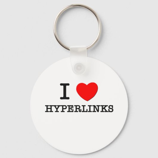 Porte-clés J'aime les liens hypertexte (Recto)