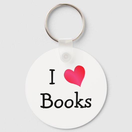 Porte-clés J'aime les livres (Recto)
