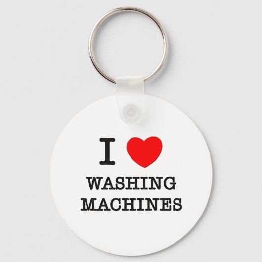 Porte-clés J'Aime Les Machines À Laver (Recto)