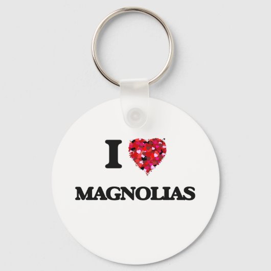 Porte-clés J'aime les Magnolias (Recto)