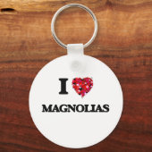 Porte-clés J'aime les Magnolias (Recto)
