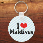 Porte-clés J'aime les Maldives (Recto)