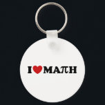 Porte-clés J'aime les maths<br><div class="desc">I Heart Math Pi</div>