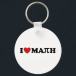 Porte-clés J'aime les maths<br><div class="desc">I Heart Math Pi</div>