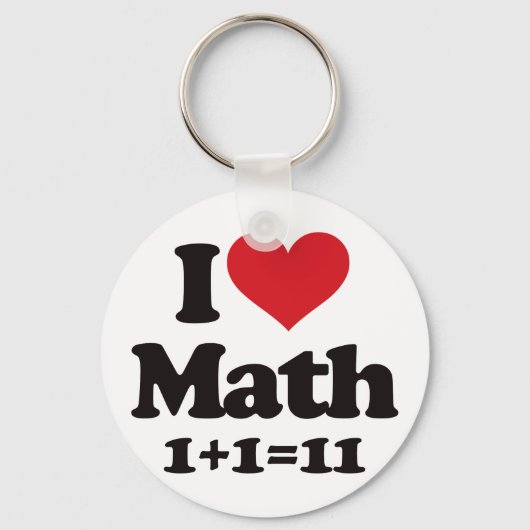 Porte-clés J'Aime Les Maths ! (Recto)