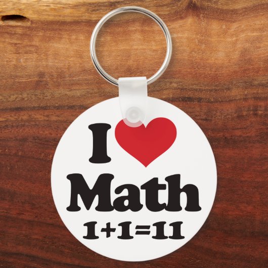 Porte-clés J'Aime Les Maths ! (Recto)