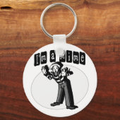 Porte-clés J'aime les mimes (Recto)