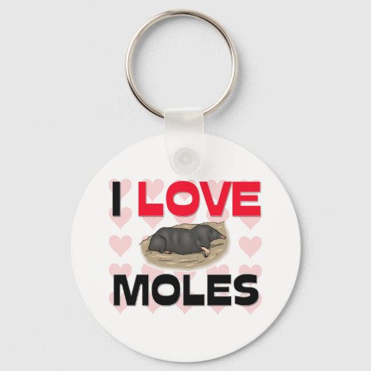 Porte-clés J'Aime Les Moles (Recto)