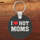 PORTE-CLÉS J'AIME LES MOMS CHAUDES (Recto)