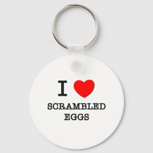 Porte-clés J'aime les oeufs brouillés