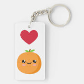 Porte-clés J'aime les oranges (Dos)