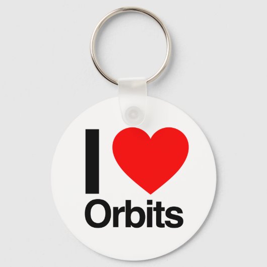 Porte-clés j'aime les orbites (Recto)