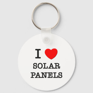 Porte-clés J'aime les panneaux solaires