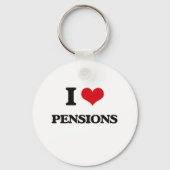 Porte-clés J'aime les pensions (Recto)