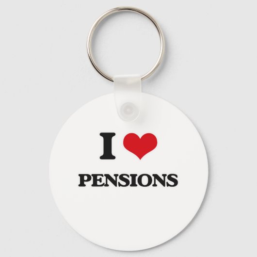 Porte-clés J'aime les pensions (Recto)