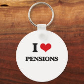 Porte-clés J'aime les pensions (Recto)