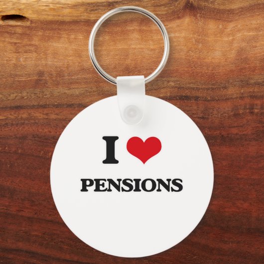 Porte-clés J'aime les pensions (Recto)