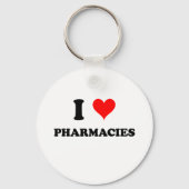 Porte-clés J'aime les pharmacies (Recto)