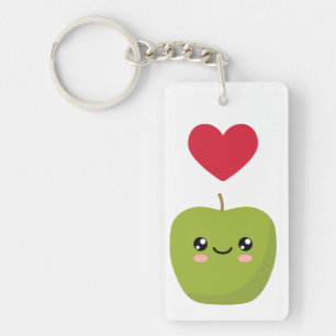 Porte-clés J'aime les pommes
