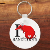 Porte-clés J'aime les Porte - clés de Bandicoots (Recto)