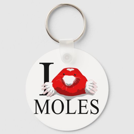 Porte-clés J'aime les Porte - clés de Moles (Recto)
