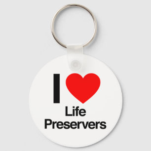 Porte-clés j'aime les préservateurs de vie