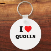 Porte-clés J'aime les quolls (Recto)
