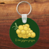 Porte-clés "J'Aime Les Raisins De Yeyow" (Recto)