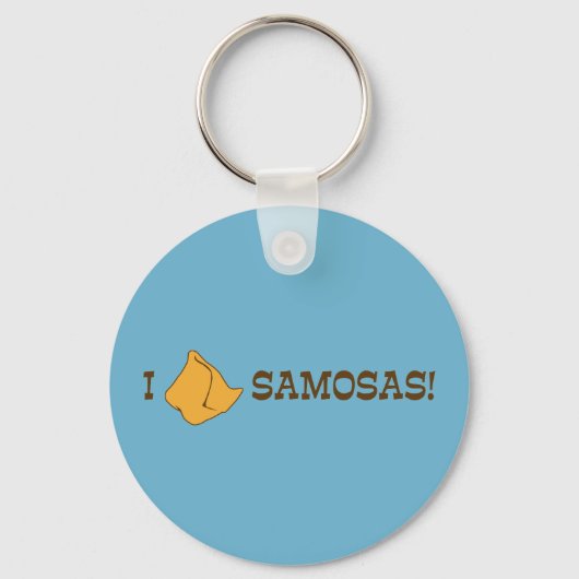Porte-clés J'aime les Samosas (Recto)