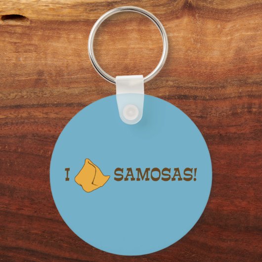 Porte-clés J'aime les Samosas (Recto)