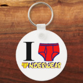 Porte-clés J'aime les sous-vêtements (Recto)