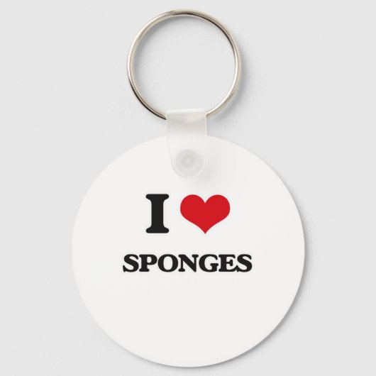 Porte-clés J'aime les Sponges (Recto)