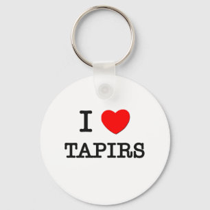 Porte-clés J'aime les TAPIRS