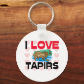 Porte-clés J'Aime Les Tapirs (Recto)