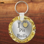 Porte-clés J'Aime Les Taureaux Ou ? Chaîne cardiaque (Recto)