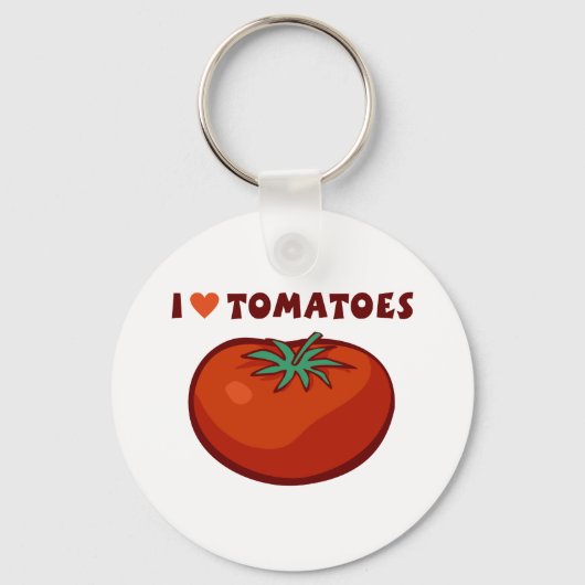 Porte-clés J'aime les tomates (Recto)
