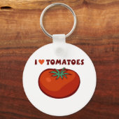 Porte-clés J'aime les tomates (Recto)