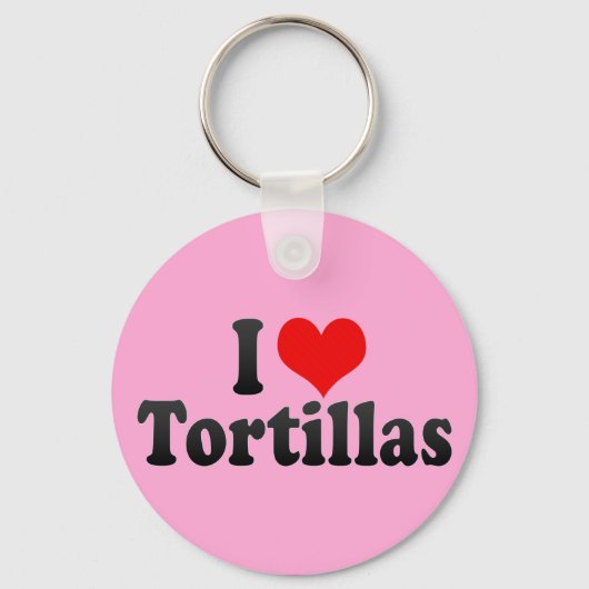 Porte-clés J'aime les tortillas (Recto)