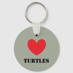 Porte-clés J'Aime Les Tortues